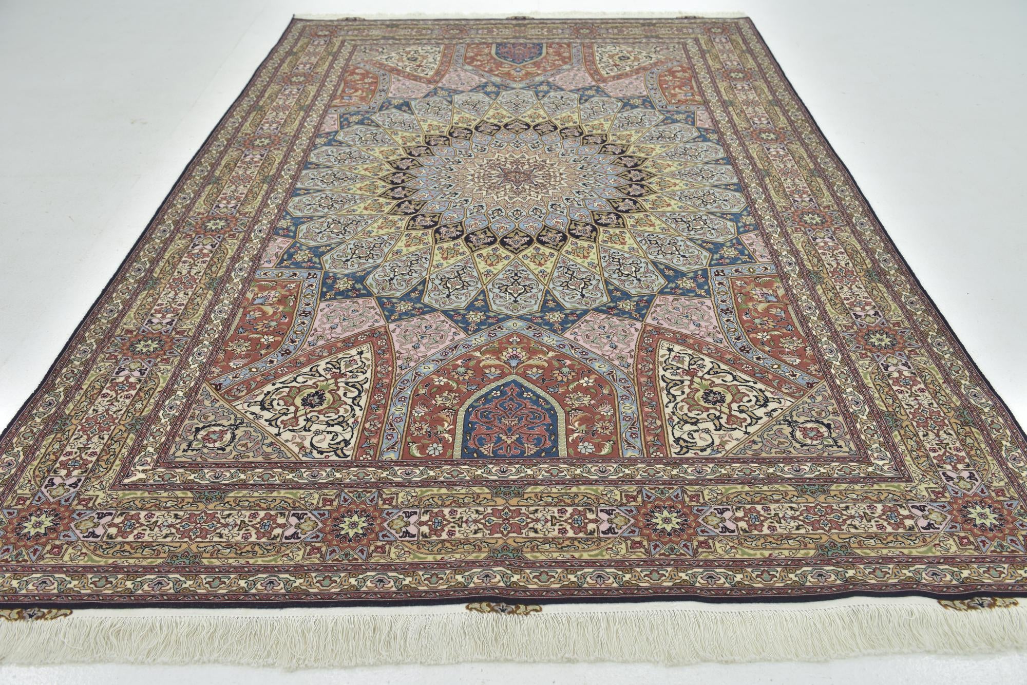 6' 5 x 10' 1 Hand Knotted Tabriz Persian Rug