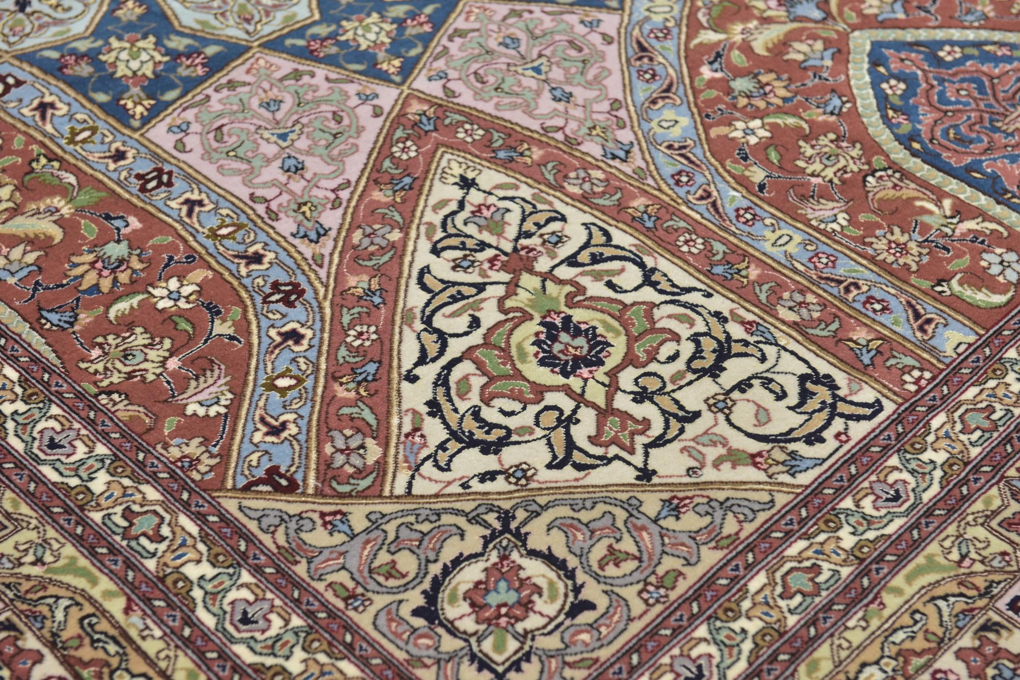 6' 5 x 10' 1 Hand Knotted Tabriz Persian Rug