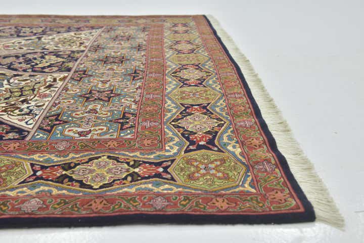 6' 8 x 10' 1 Hand Knotted Tabriz Persian Wool Rug