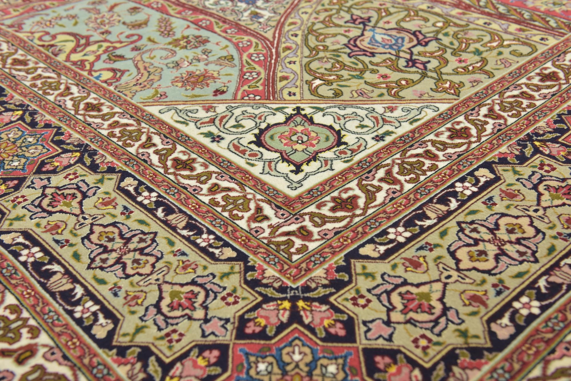 8' 3 x 11' 8 Hand Knotted Tabriz Persian Rug