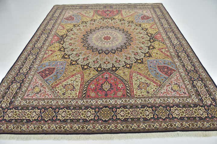 8' x 10' Hand Knotted Tabriz Persian Rug