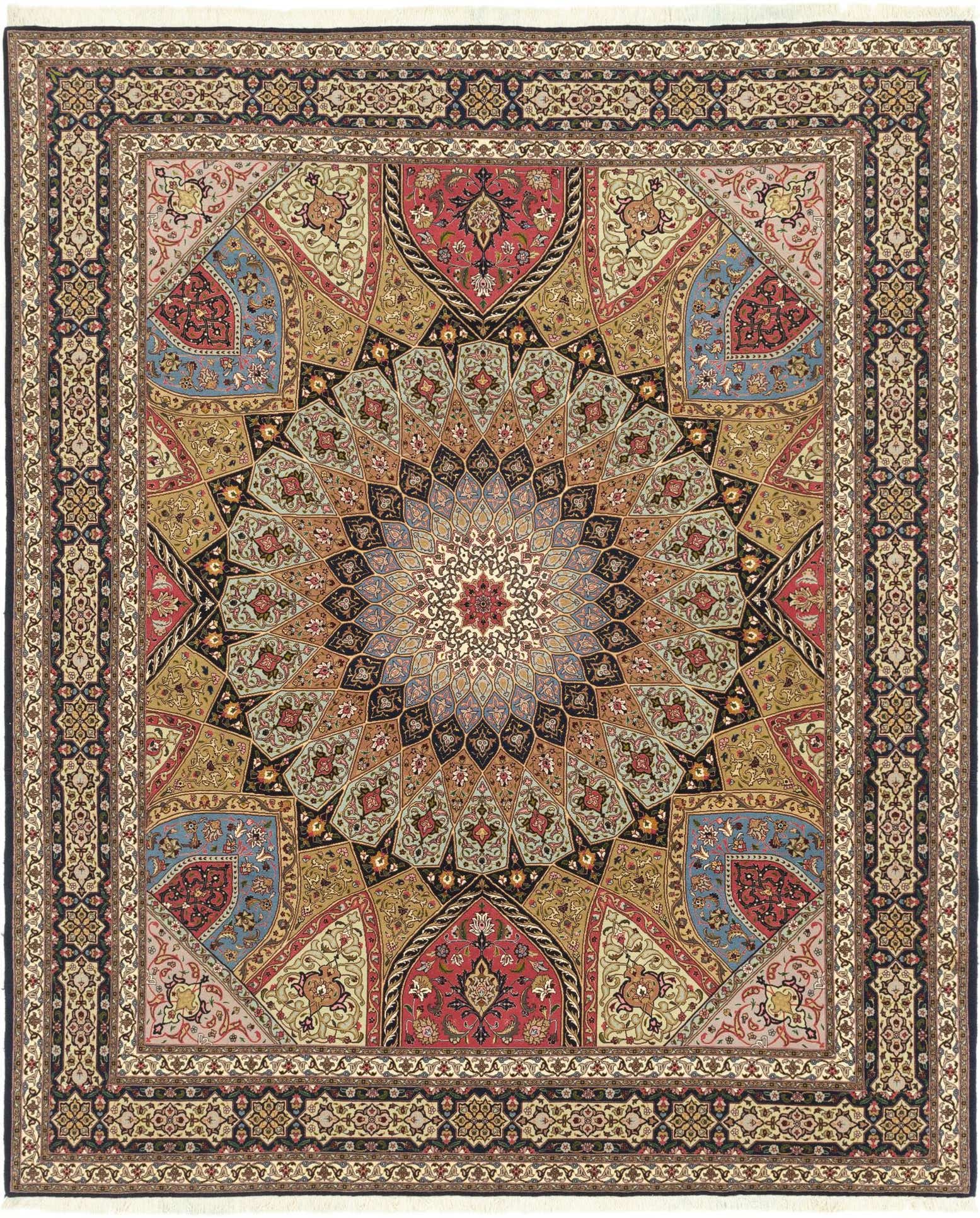 8' x 10' Hand Knotted Tabriz Persian Rug