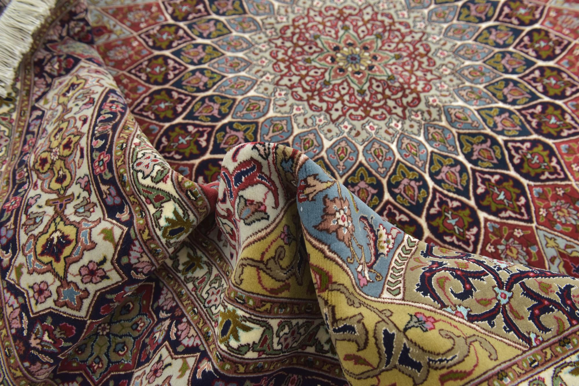 6' 8 x 8' 6 Hand Knotted Tabriz Persian Rug