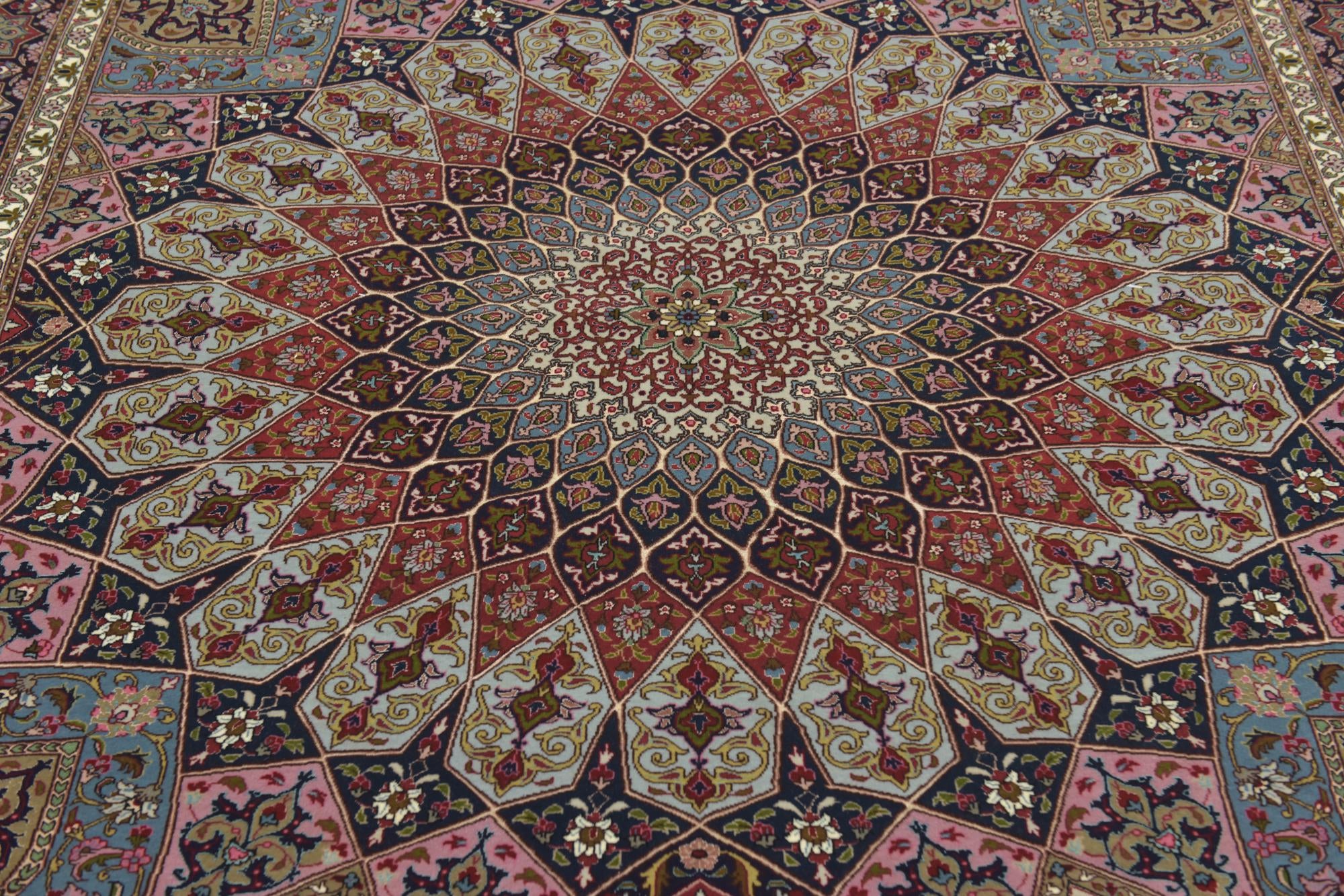 6' 8 x 8' 6 Hand Knotted Tabriz Persian Rug