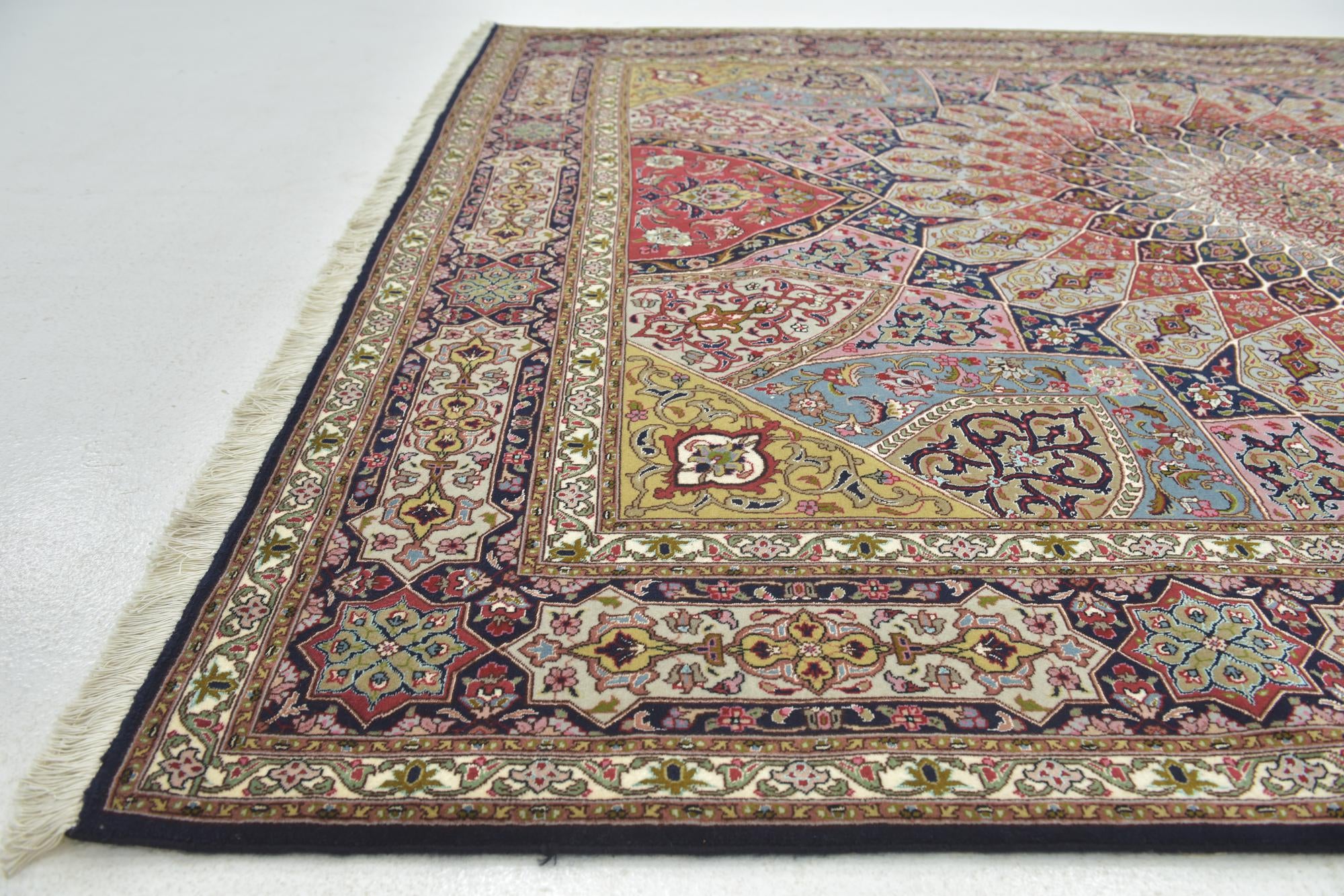 6' 8 x 8' 6 Hand Knotted Tabriz Persian Rug