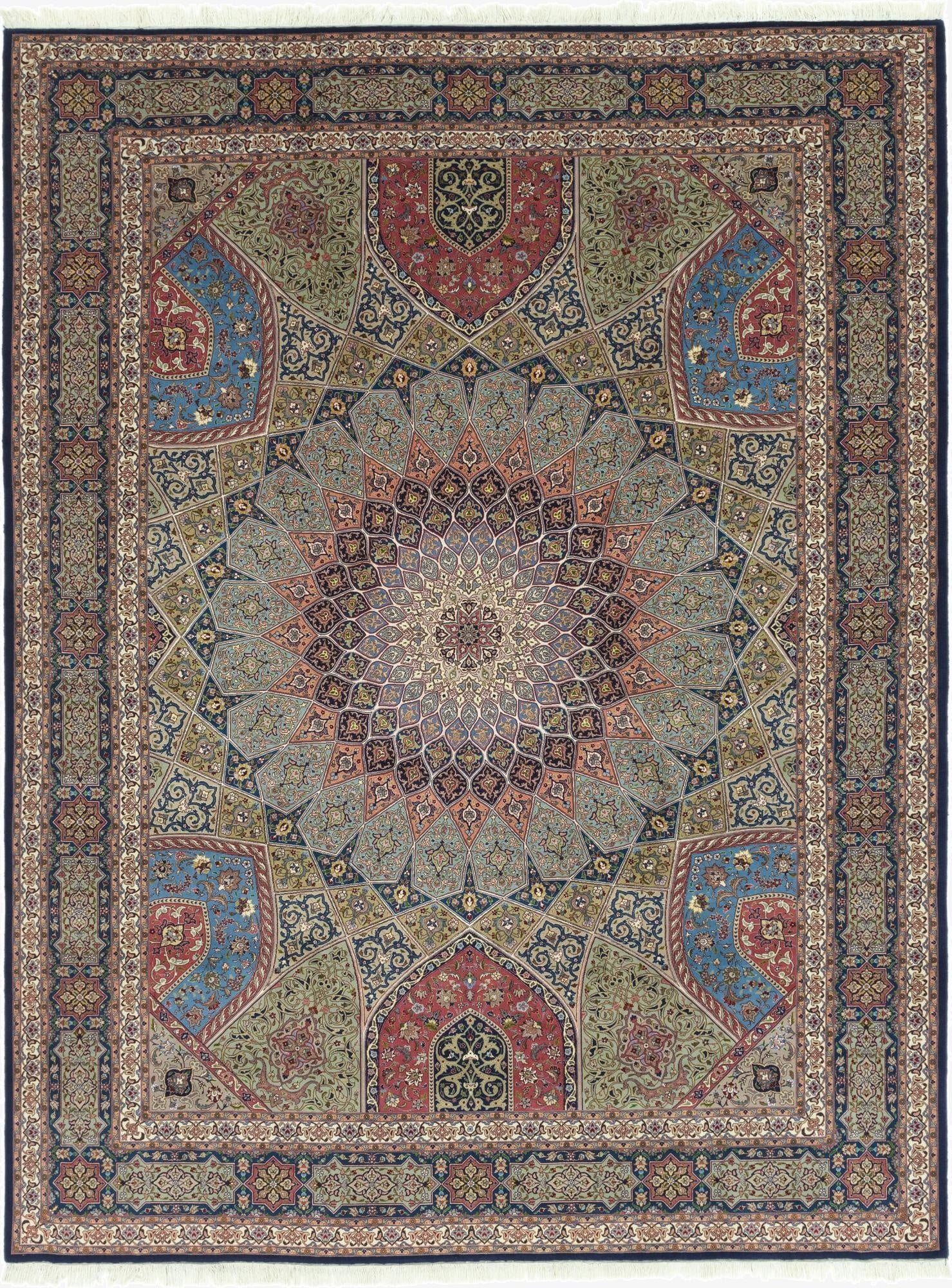 297cm x 395cm  Hand Knotted Tabriz Persian Rug
