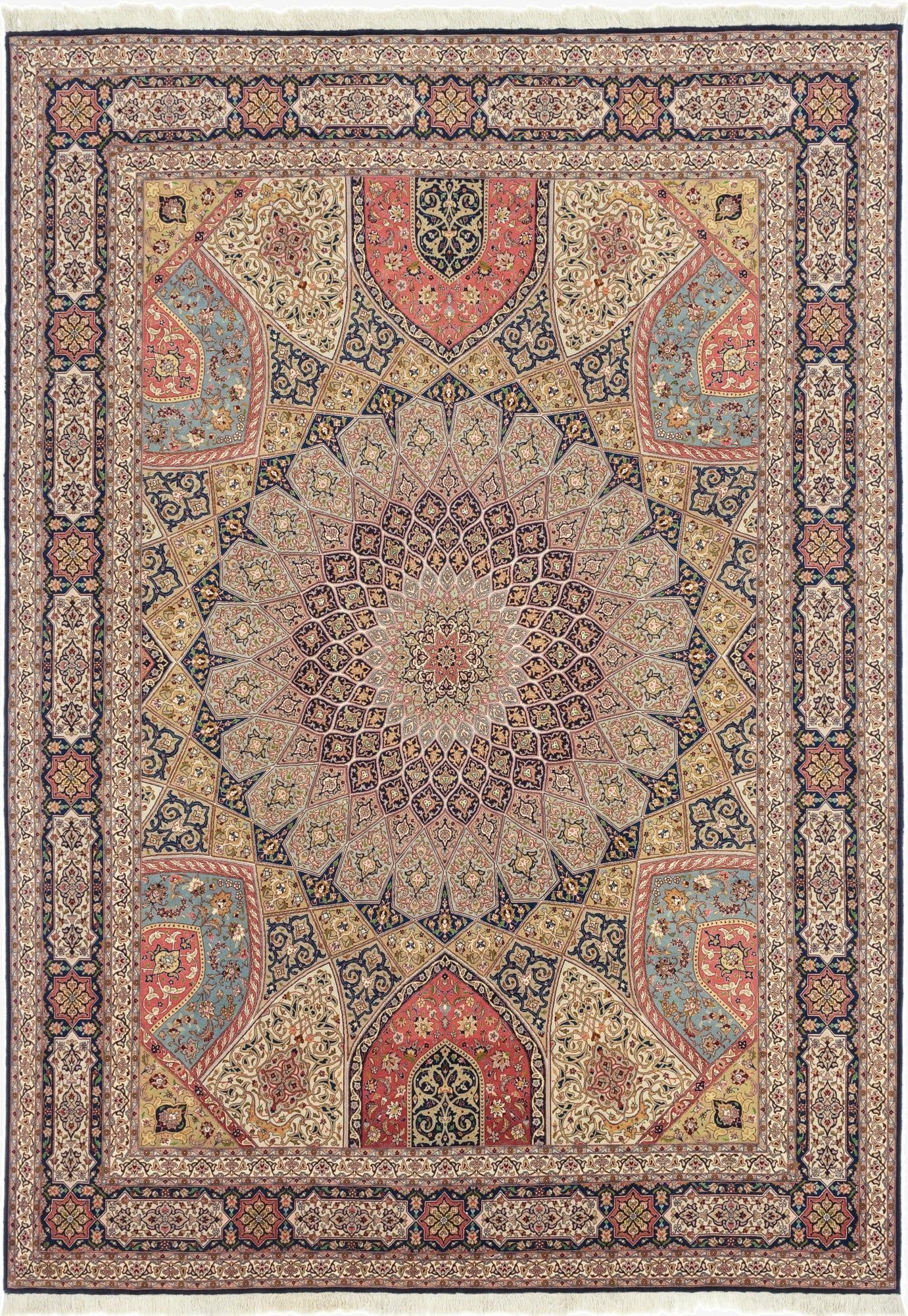 290cm x 405cm  Hand Knotted Tabriz Persian Rug
