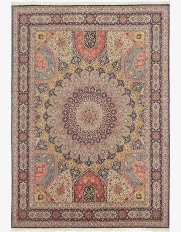 9' 6 x 13' 4 Hand Knotted Tabriz Persian Rug