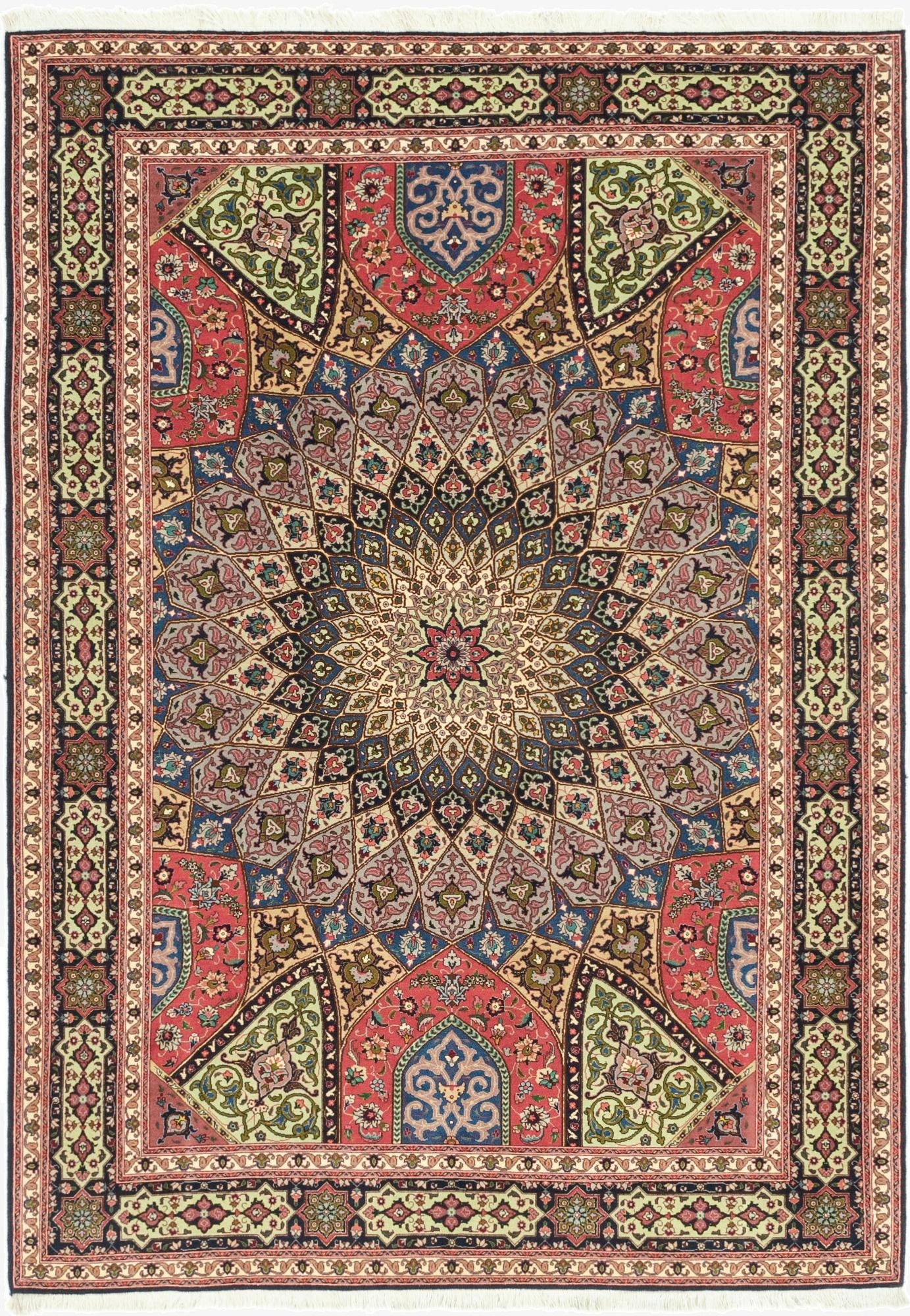 165cm x 245cm  Hand Knotted Tabriz Persian Rug