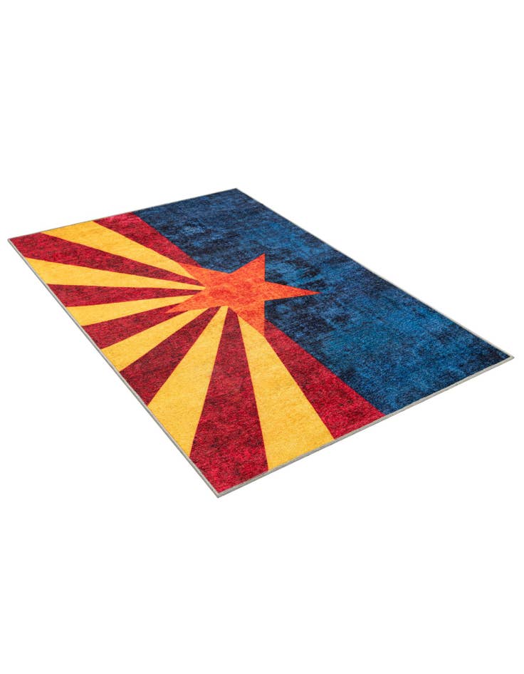 Detail image of 4' x 6' Arizona The Flag Collection Rug