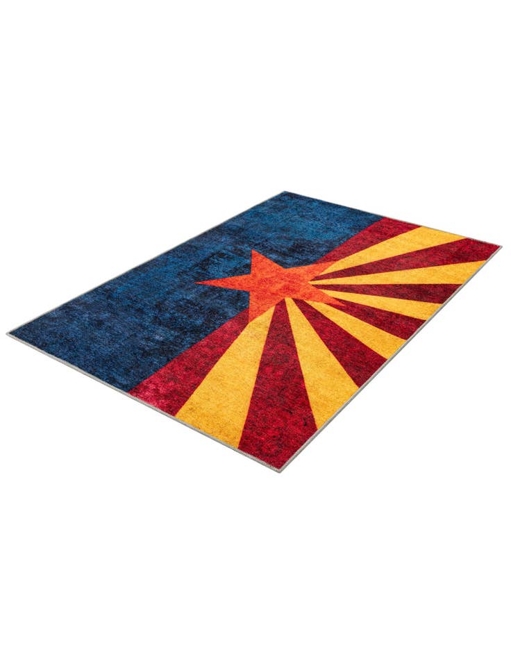 Detail image of 4' x 6' Arizona The Flag Collection Rug