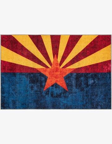 8' x 11' Arizona The Flag Collection Rug