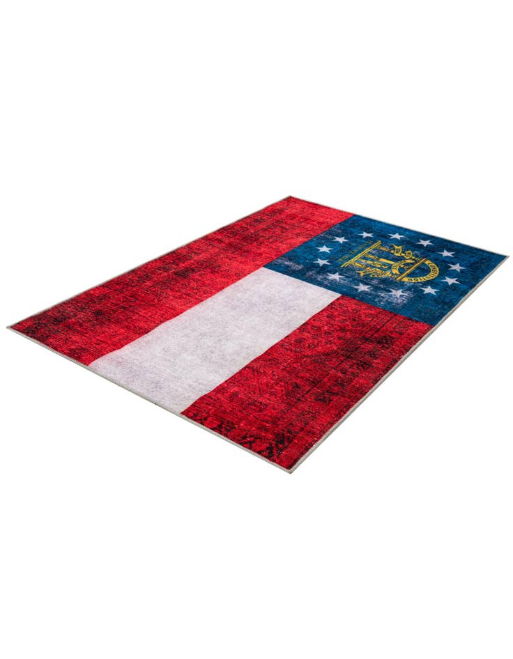 Detail image of 4' x 6' Georgia The Flag Collection Rug