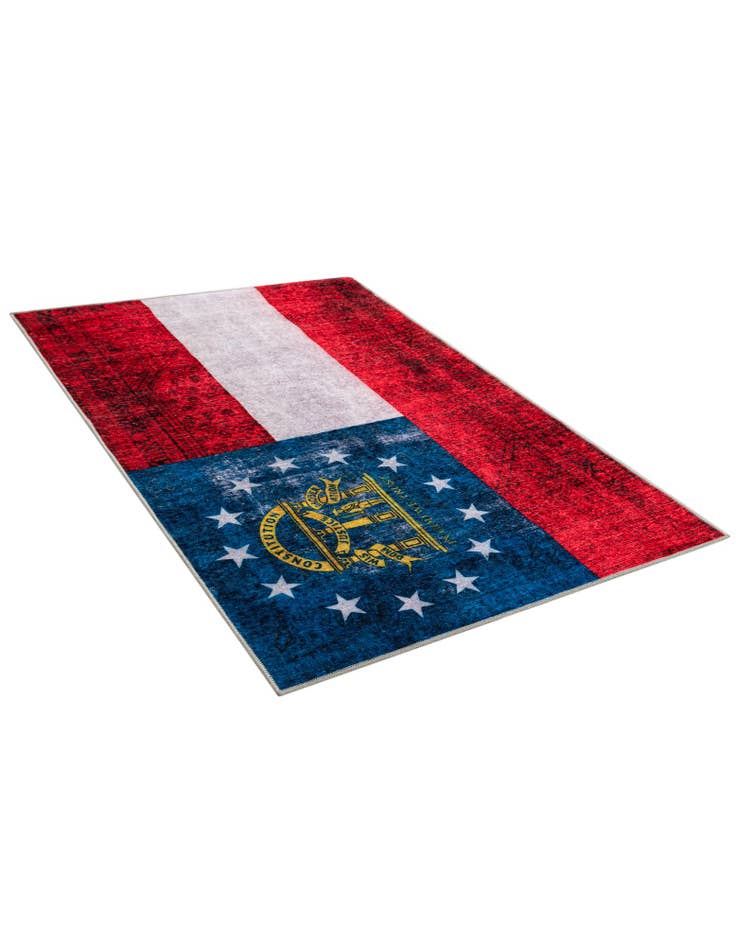 Detail image of 4' x 6' Georgia The Flag Collection Rug