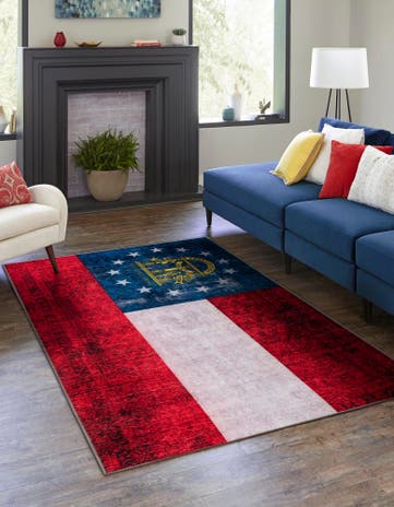 Georgia The Flag Collection Rug
