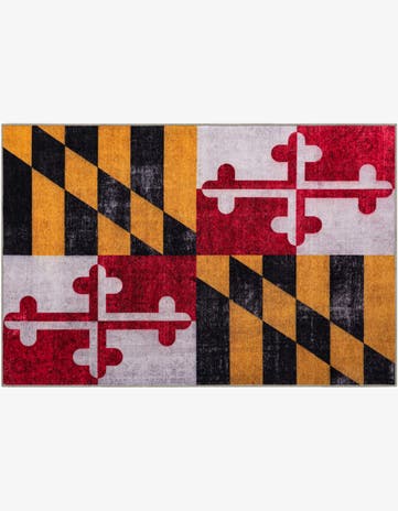 6' x 9' Maryland The Flag Collection Rug