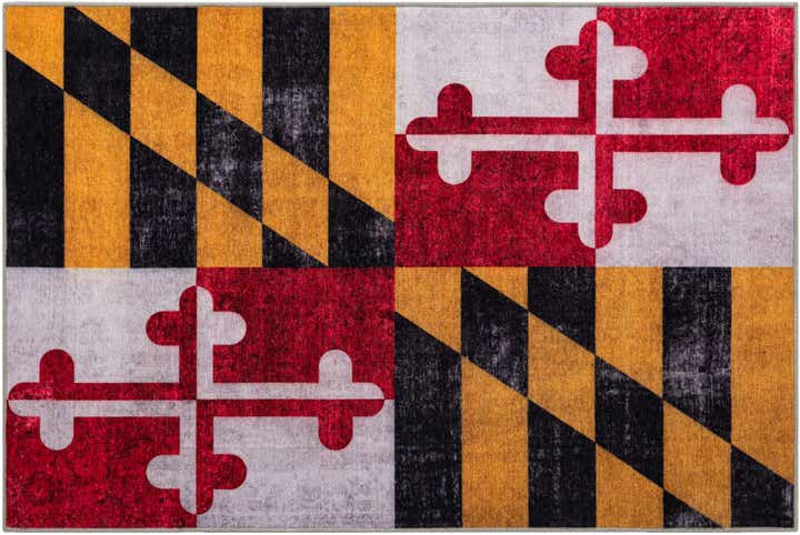 6' x 9' Maryland The Flag Collection Rug