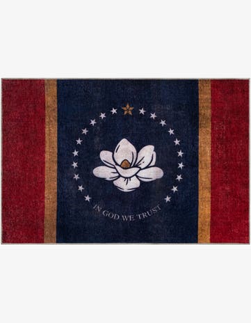 9' x 12' Mississippi The Flag Collection Rug