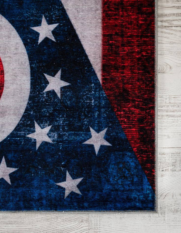 Detail image of 9' x 12' Ohio The Flag Collection Rug