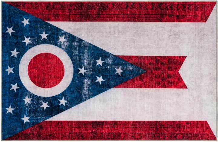 6' x 9' Ohio The Flag Collection Rug