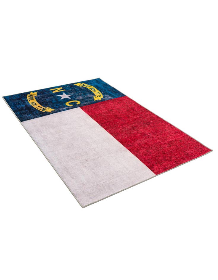 Detail image of 4' x 6' North Carolina The Flag Collection Rug