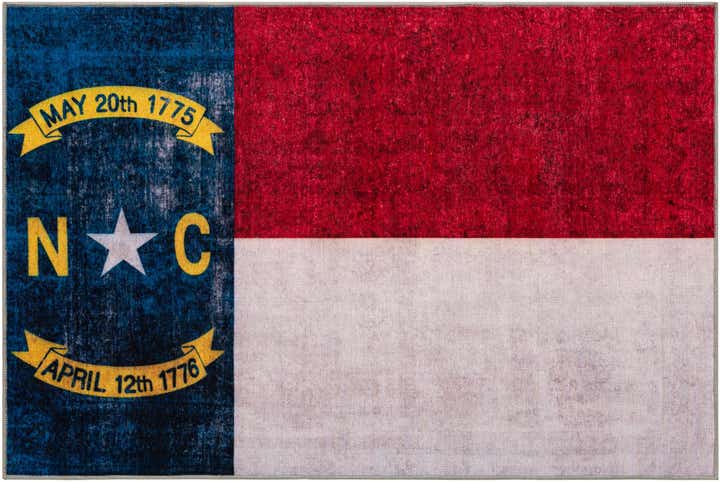 8' x 11' North Carolina The Flag Collection Rug