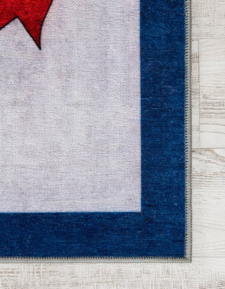Detail image of 5' x 8' West Virginia The Flag Collection Rug