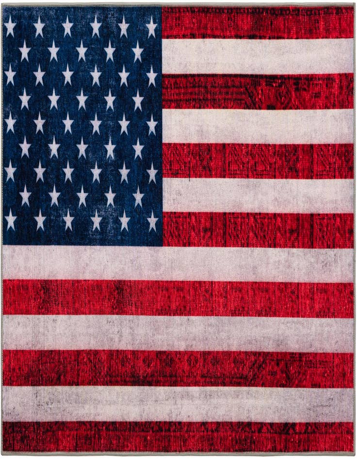 Detail image of 5' x 7' USA The Flag Collection Rug