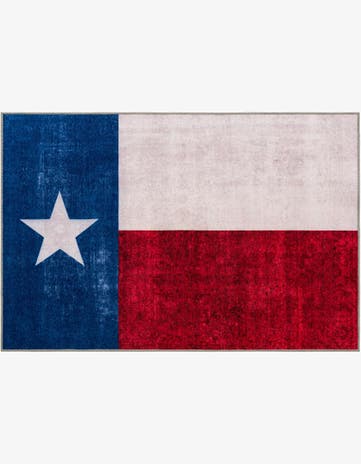9' x 12' Texas The Flag Collection Rug
