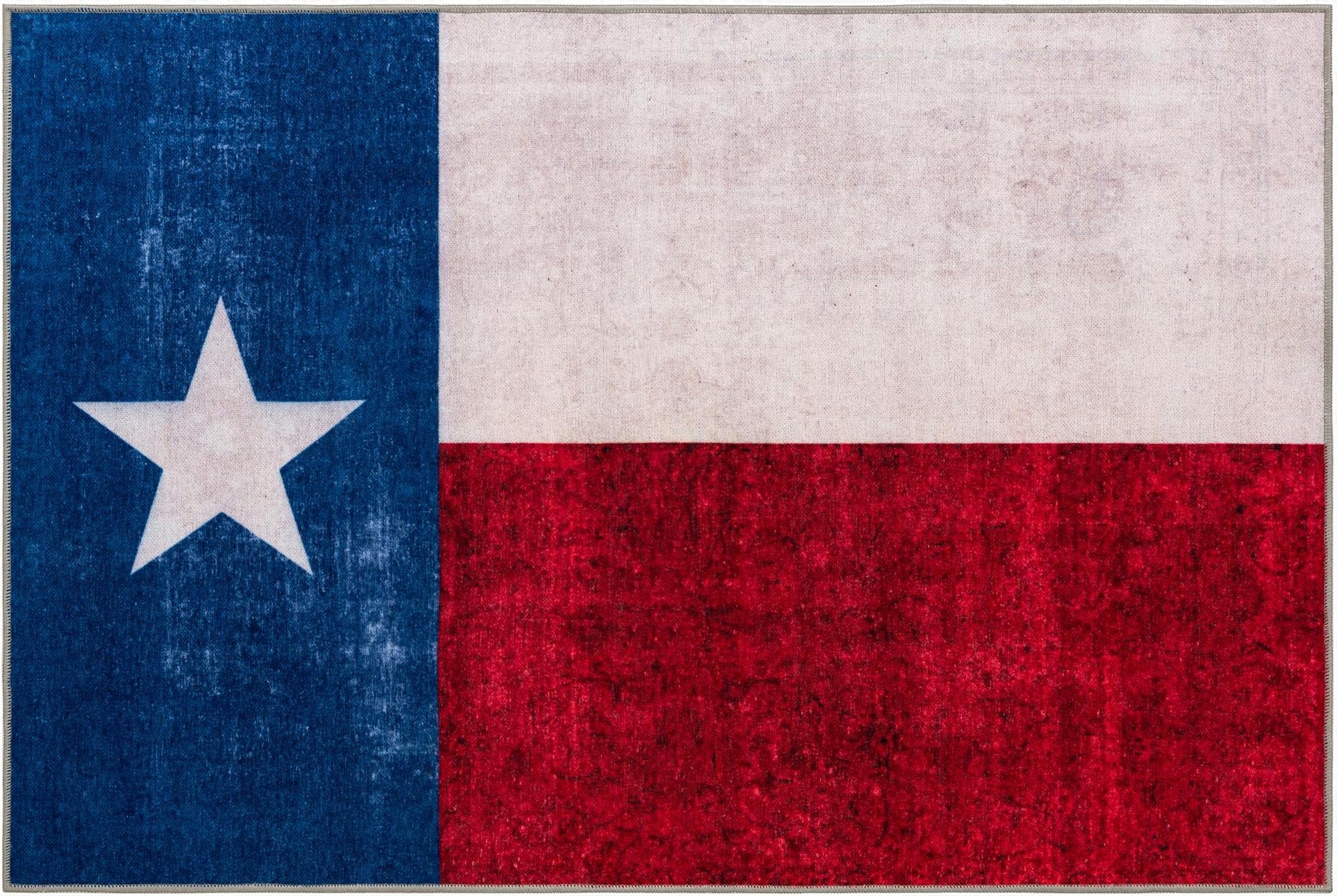 5' x 7' Texas The Flag Collection Rug