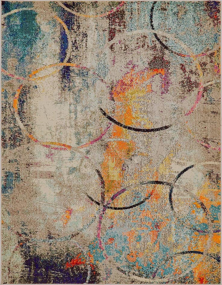 Detail image of 5' x 8' Washable Theia Rug