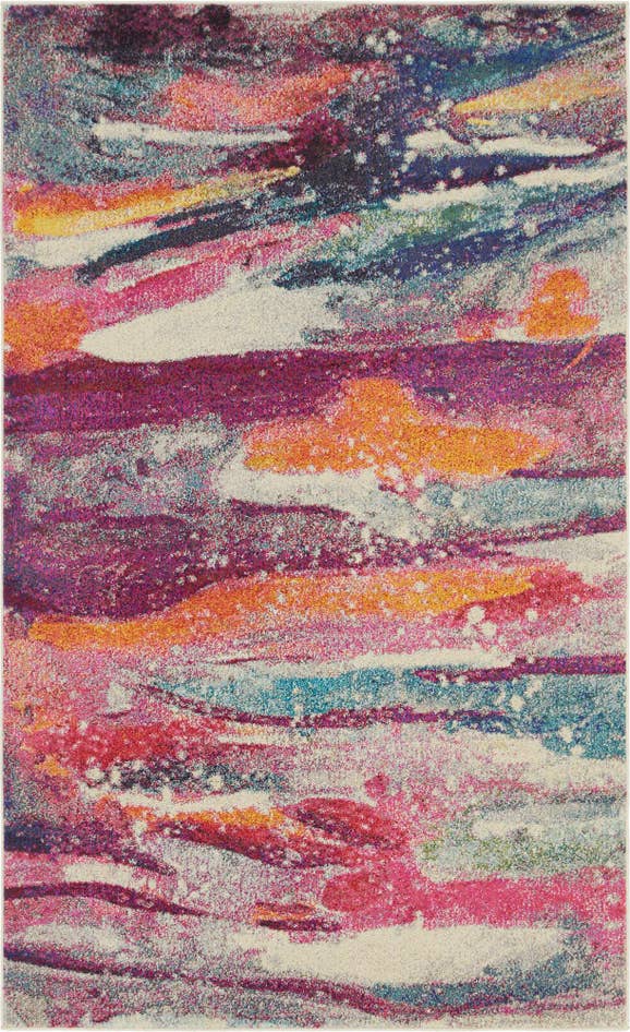 Detail image of 5' x 8' Washable Theia Rug
