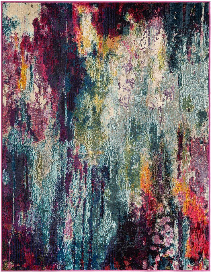 Detail image of 4' x 6' Washable Theia Rug