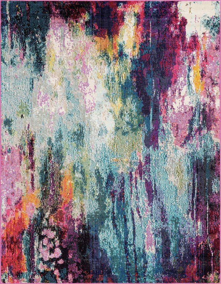 Detail image of 5' x 8' Washable Theia Rug