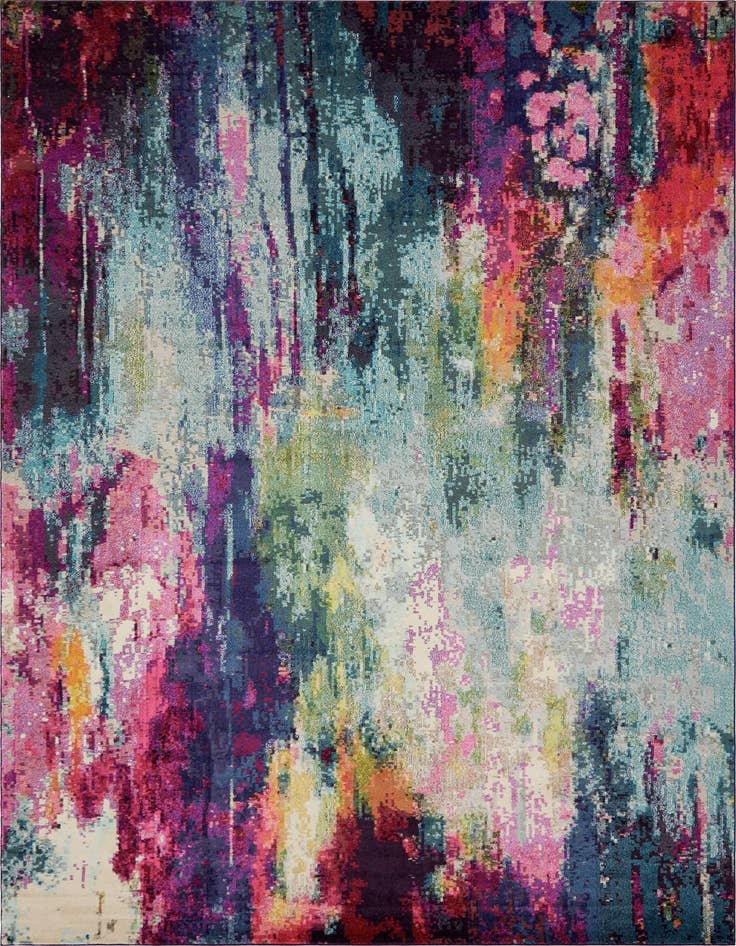 Detail image of 10' 6 x 16' 5 Washable Theia Rug
