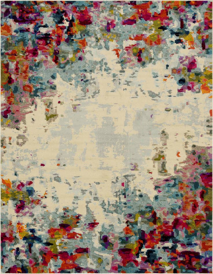 Detail image of 9' 10 x 13' Washable Theia Rug