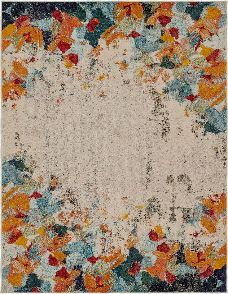 Detail image of 5' x 8' Washable Theia Rug