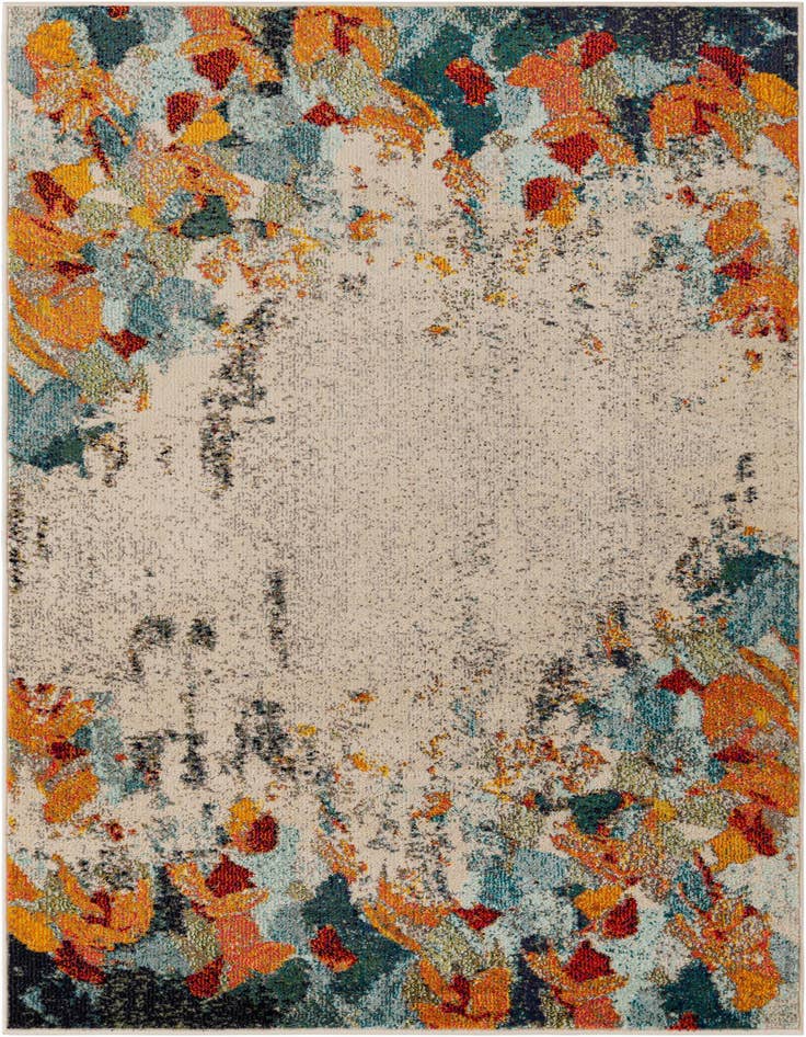 Detail image of 4' x 6' Washable Theia Rug