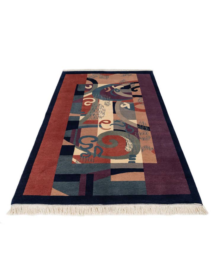 Detail image of 5' 6 x 8' Hand Knotted Tibet Wool Rug