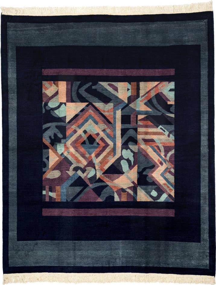 Detail image of 6' 7 x 8' 2 Hand Knotted Tibet Wool Rug