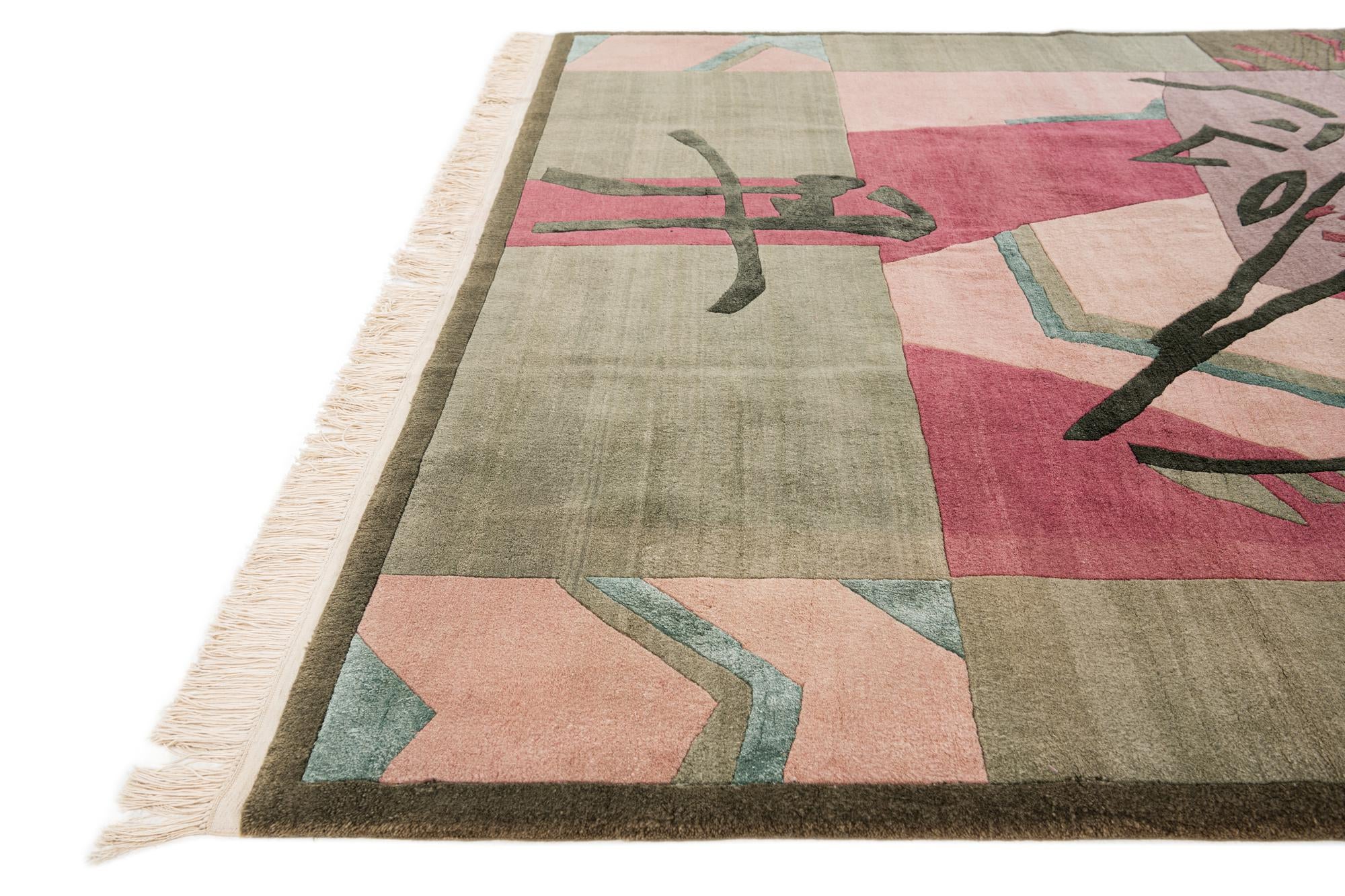 6' 7 x 9' 9 Hand Knotted Tibet Rug