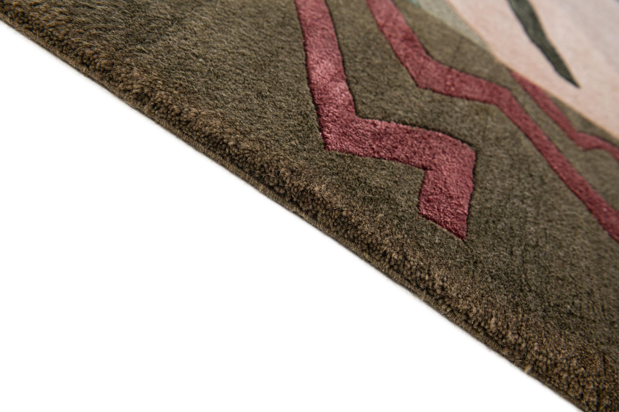 6' 7 x 9' 9 Hand Knotted Tibet Rug