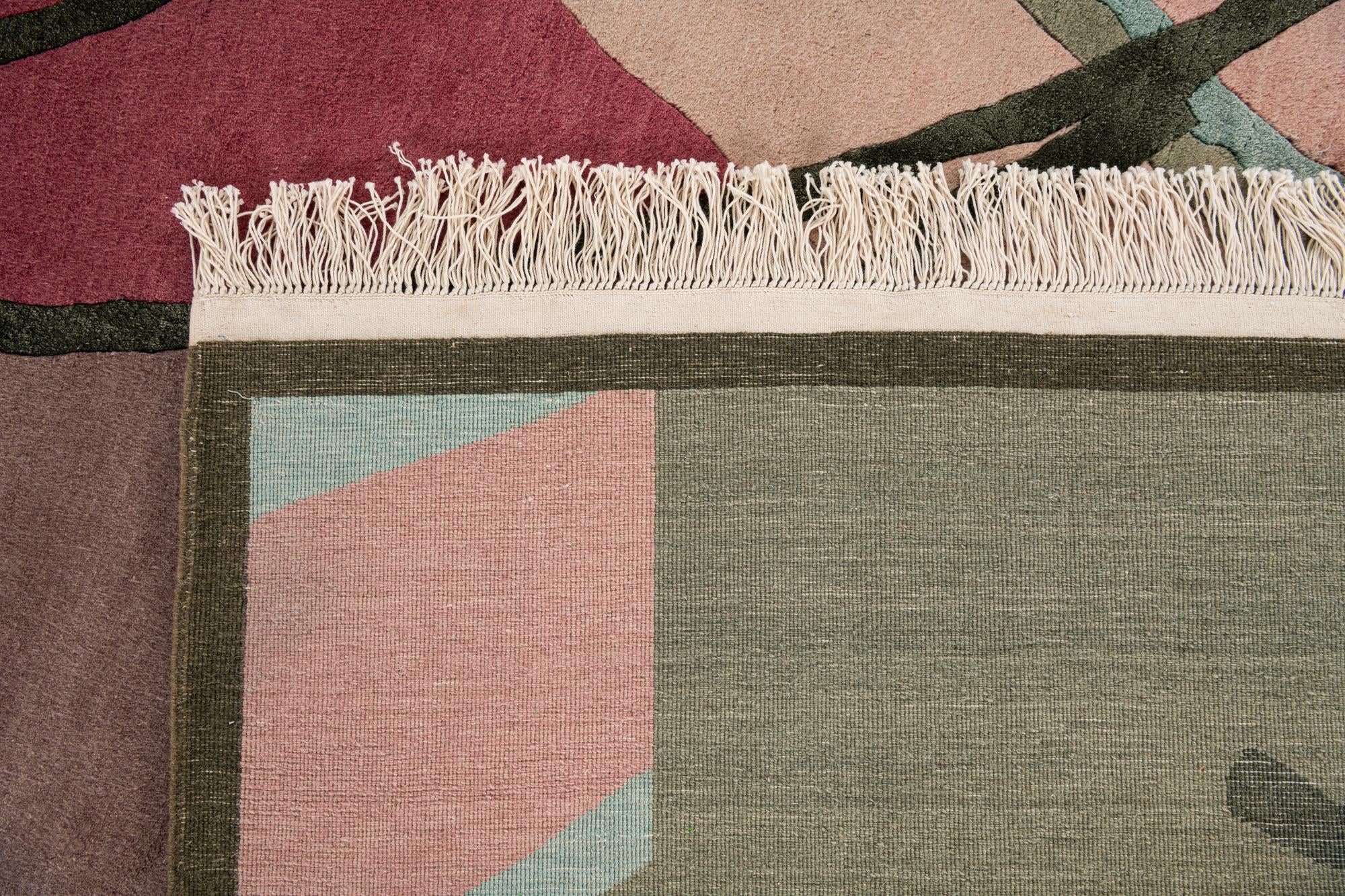 6' 7 x 9' 9 Hand Knotted Tibet Rug