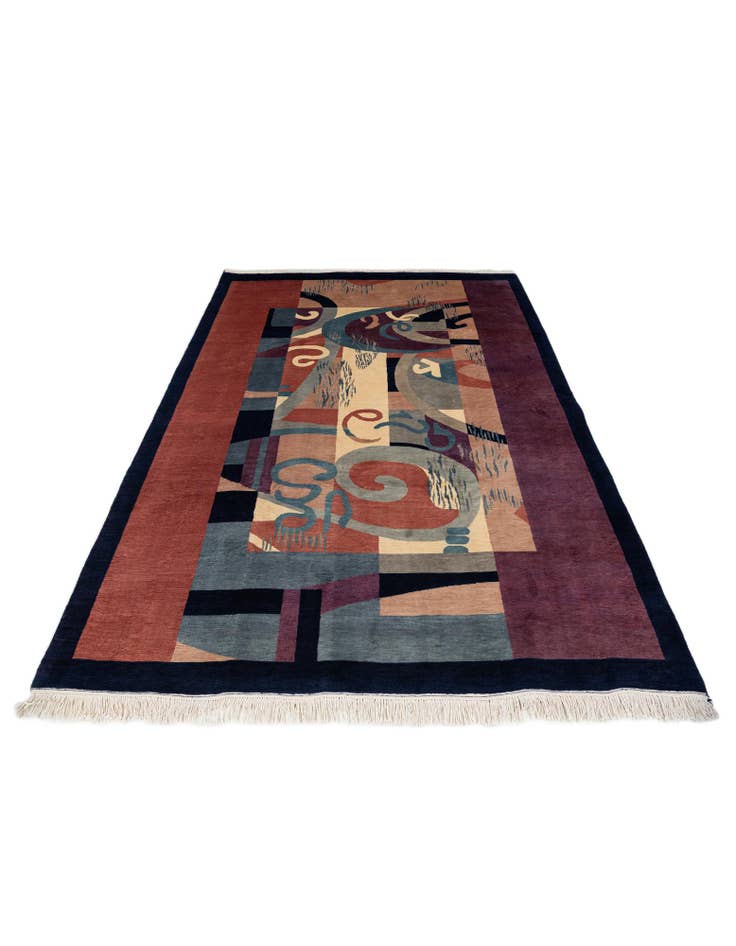 Detail image of 7' x 9' 9 Hand Knotted Tibet Wool Rug