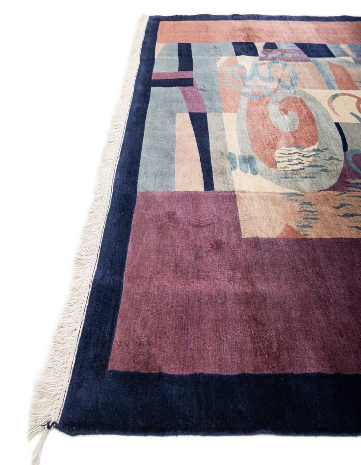 Detail image of 7' x 9' 9  Hand Knotted Tibet Wool Rug