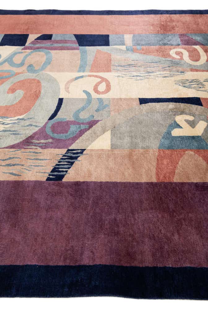 7' x 9' 9 Hand Knotted Tibet Wool Rug