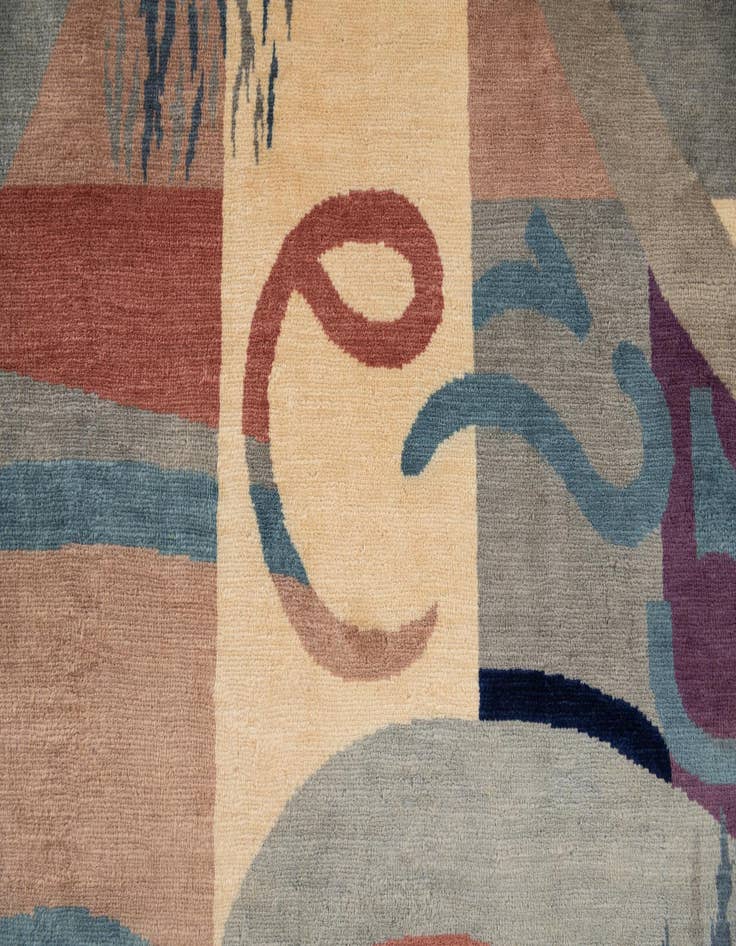 Detail image of 7' x 9' 9  Hand Knotted Tibet Wool Rug