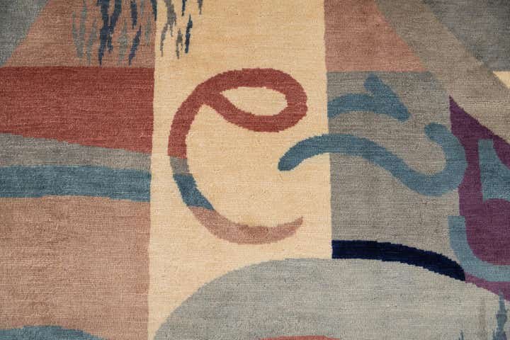 7' x 9' 9 Hand Knotted Tibet Wool Rug