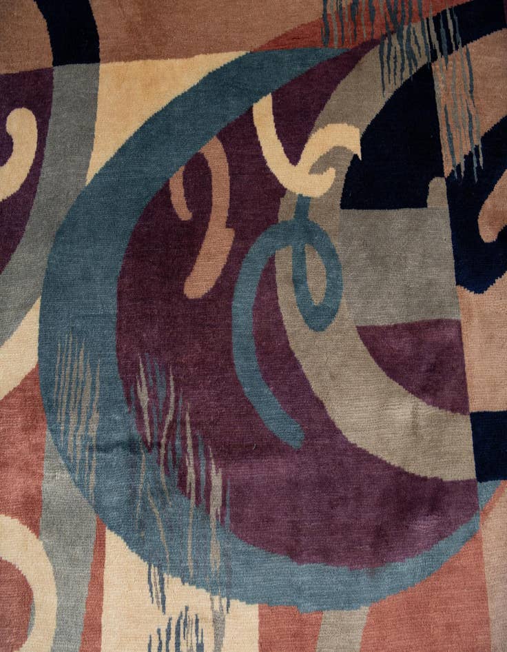 Detail image of 7' x 9' 9  Hand Knotted Tibet Wool Rug
