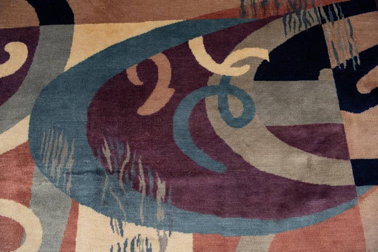 Detail image of 7' x 9' 9 Hand Knotted Tibet Wool Rug